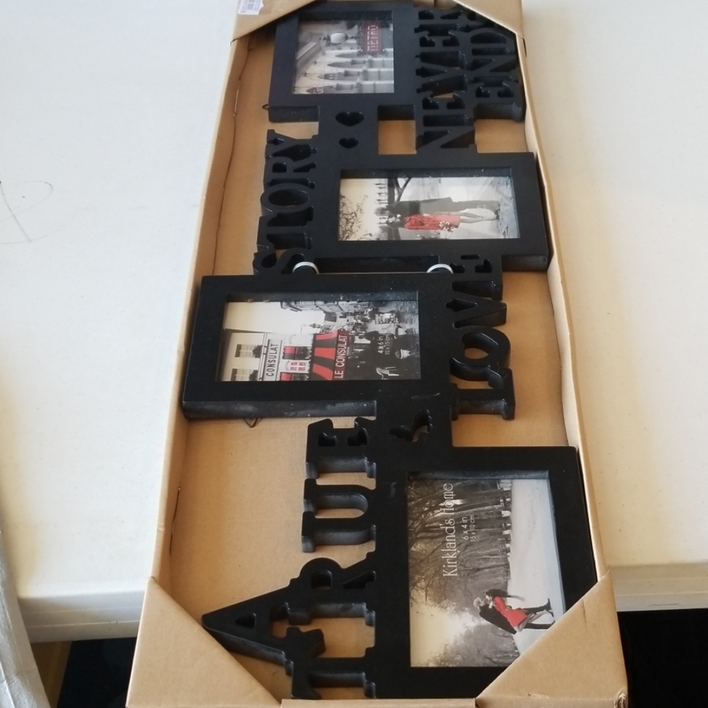 Photo collage frame hold 4- 4X6 Photos